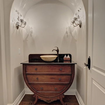 Powder Vanity with Arch Opening