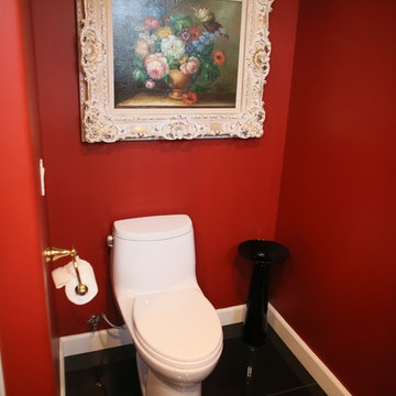 Red Powder Bathroom