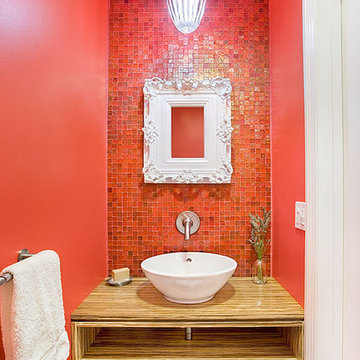 Red Powder Room