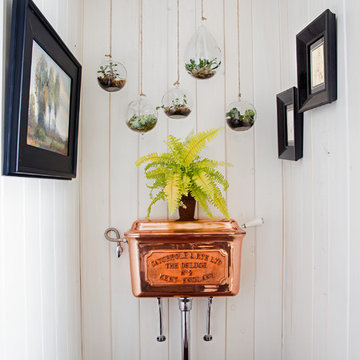 Rustic Refined Mudroom and Powder room addition