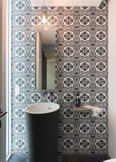 Contemporary Powder Room by [STRANG] Architecture