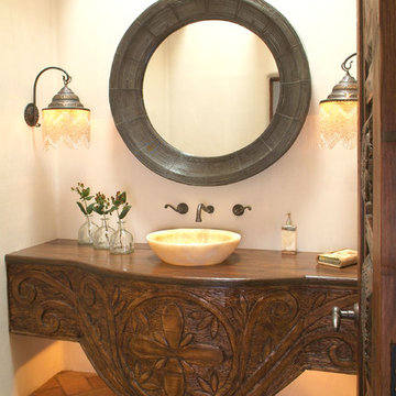 Santa Fe Style Powder Room