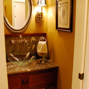 Inspiration for a timeless powder room remodel in Other