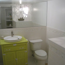Contemporary Powder Room by Your Favorite Room By Cathy Zaeske