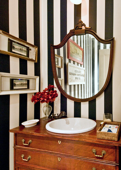 Traditional Powder Room by Benco Construction