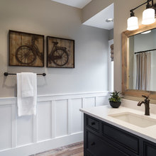 Bathrooms with wainscoting