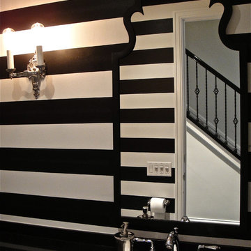 Striped Powder Room