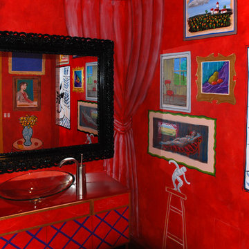 The "Red Studio" Powder room