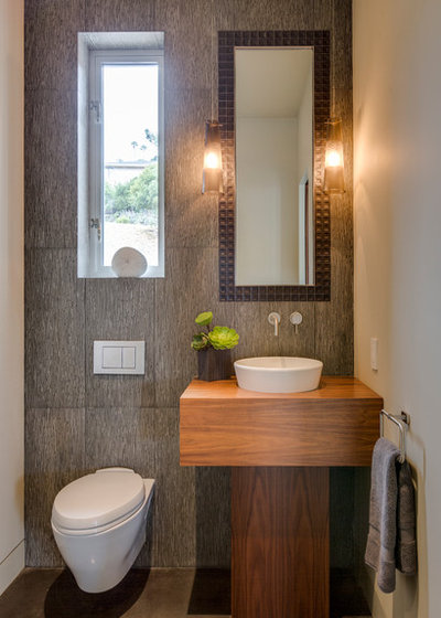 Contemporary Powder Room by Moore Design Group