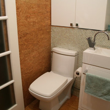 Tiny laundry/powder room