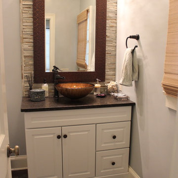 Traditional New England Colonial Remodel - Powder Room