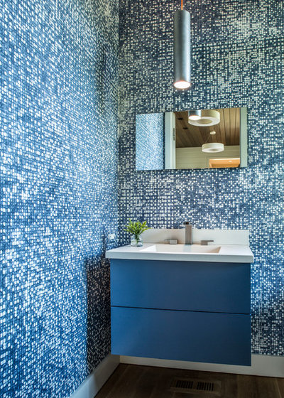 Fusion Powder Room by Altura Architects