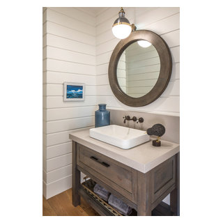 Two Waters - Beach Style - Powder Room - Omaha - by Frontier Builders ...