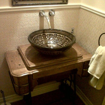 Unique powder room