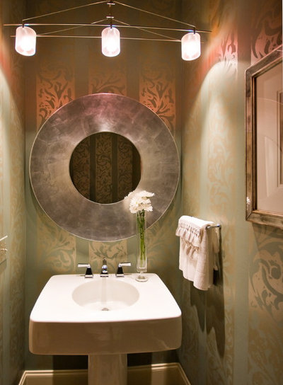 Contemporary Powder Room by LORRAINE G VALE, Allied ASID