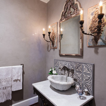 Venetian Plaster Powder Bathroom