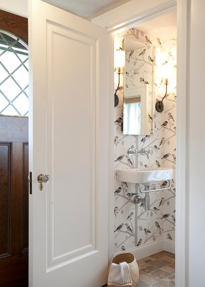 Eclectic Powder Room by Kitchen & Bath Design + Construction