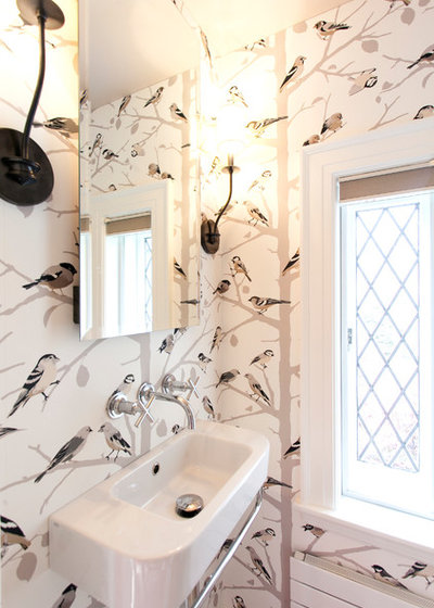 Eclectic Powder Room by Kitchen & Bath Design + Construction