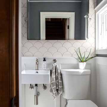 75 Beautiful Small Powder Room Pictures Ideas Houzz - Tiny Half Bathroom Decorating Ideas