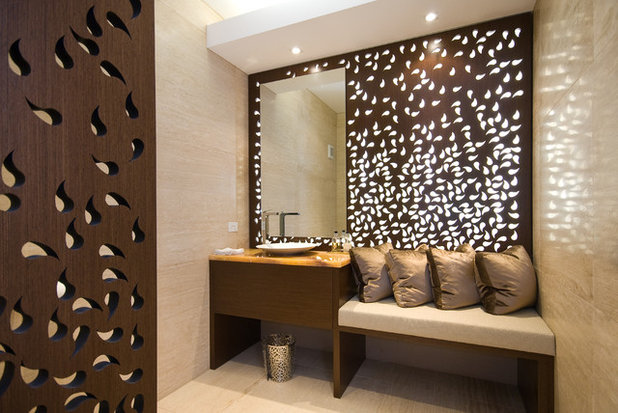 Contemporary Powder Room by Harry Poulos Architects