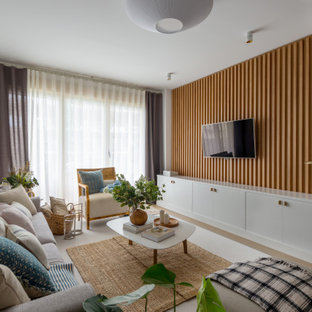 Decoracion salón en vivienda nueva. Las Arenas, Getxo