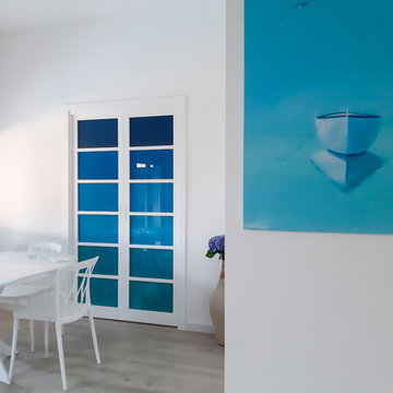 Appartamento al mare sui toni del blu_Liguria