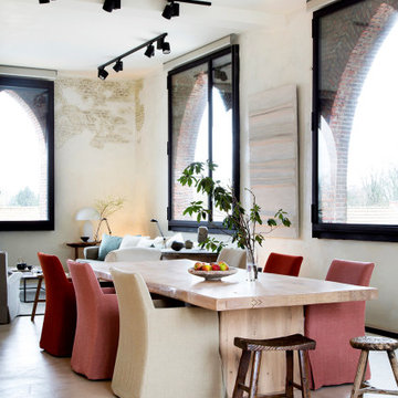 Armonia e colori pastello per un moderno loft in Belgio