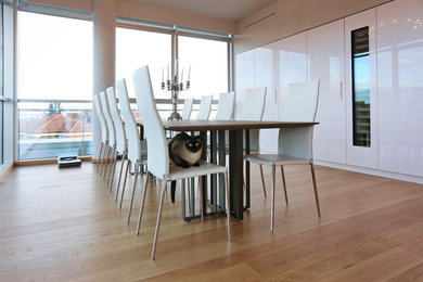 This is an example of a large contemporary dining room in Turin.