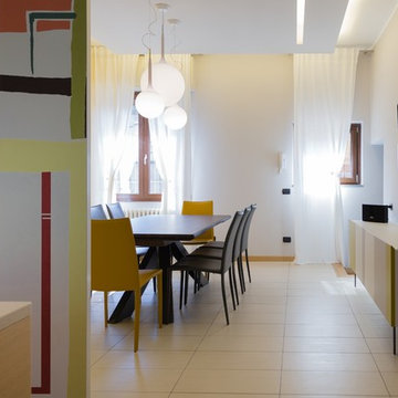 Casa di Silvia e Marco - ridefinizione della sala da pranzo, cucina e soggiorno