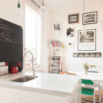 cucina con lavello ad isola