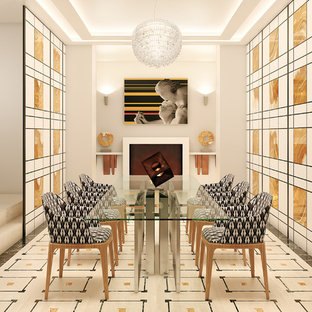 Immagine di una sala da pranzo design