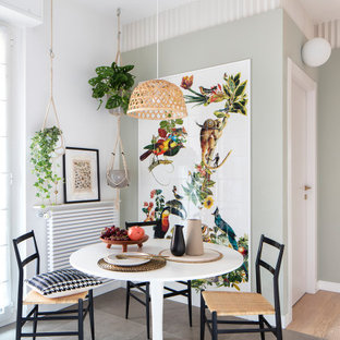 Esempio di una sala da pranzo boho chic