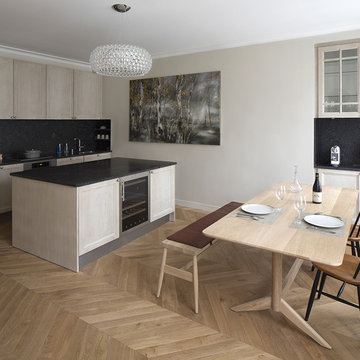 Appartement haussmannien Paris Artois - cuisine/salle à manger