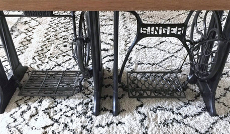 DIY : Fabriquer une table indus' avec des pieds de machine à coudre