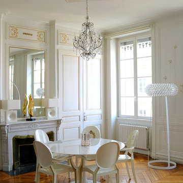 Décoration design dans appartement haussmannien