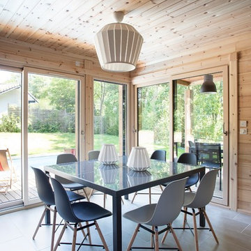 Maison bois massif scandinave