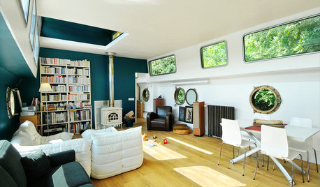 Houzz Tour: A Beautifully Renovated Houseboat on the River Seine
