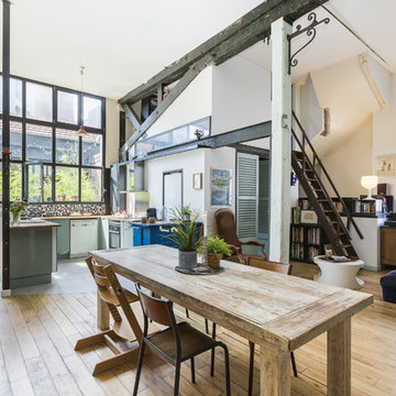 Préparation d'un loft (ancienne usine) à Aubervilliers pour sa mise en vente