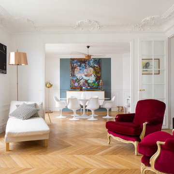 Renovation dans un appartement Haussmannien de 150m² à Paris 15