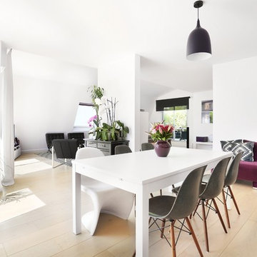 Salle à manger contemporaine - Appartement Paris 16ème