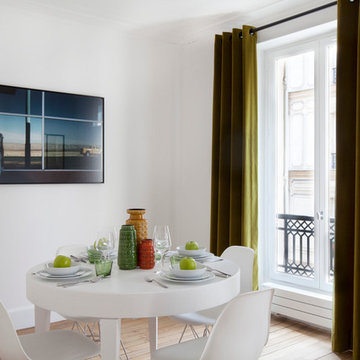 Salle à manger contemporaine - Paris 4ème, Marais, appartement de 56 m2