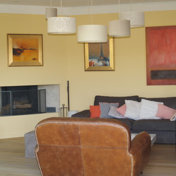 Villa contemporaine à étage partiel