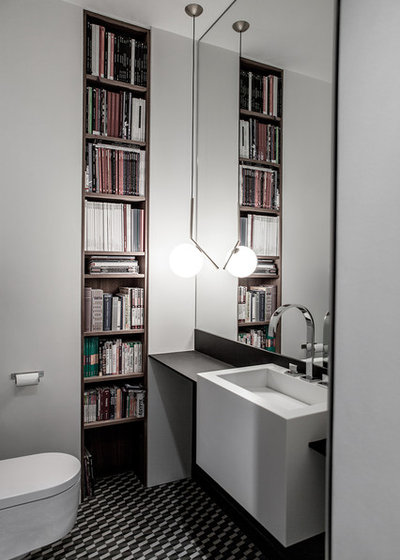 Contemporary Bathroom Appartement_ Paris 16