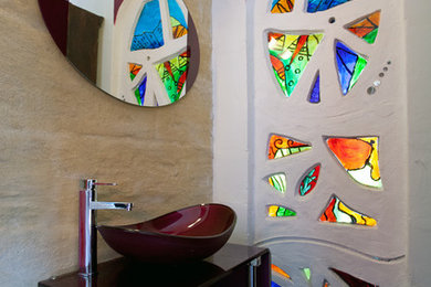 モンペリエにあるエクレクティックスタイルのおしゃれな浴室の写真
