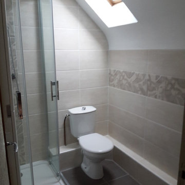 Petite salle de bain sous comble, st Nazaire