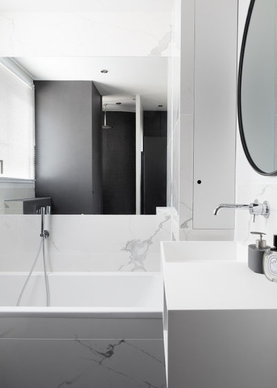 Scandinavian Bathroom by Lagom architectes