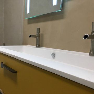 Rénovation d'une salle de bain, style moderne
