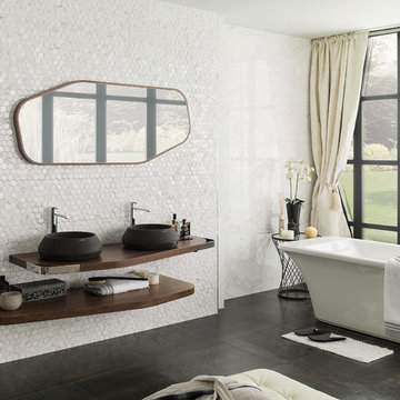 Salle de bain contemporaine - Porcelanosa