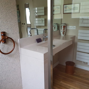 Salle de bain receveur en pierre