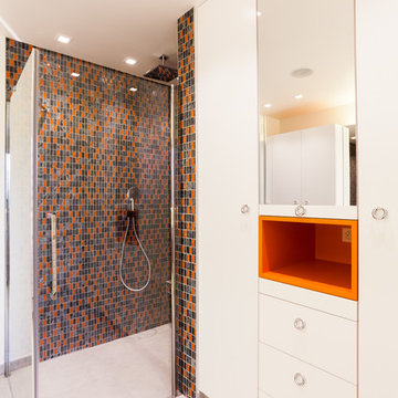 Salle de bain rétro - Création d'une maison